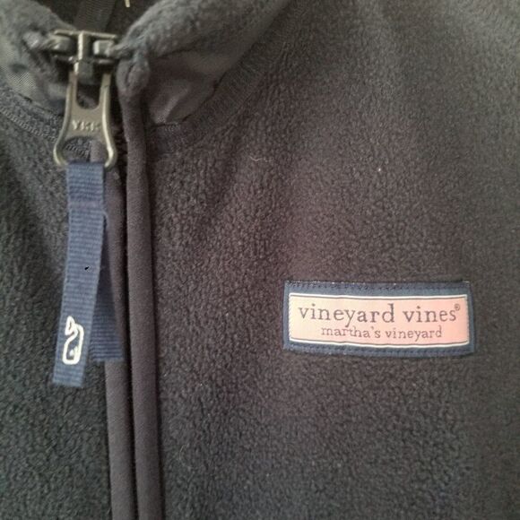 VINEYARD VINES | Vest Fleece Navy girls sz 12 14 - Picture 4 of 6